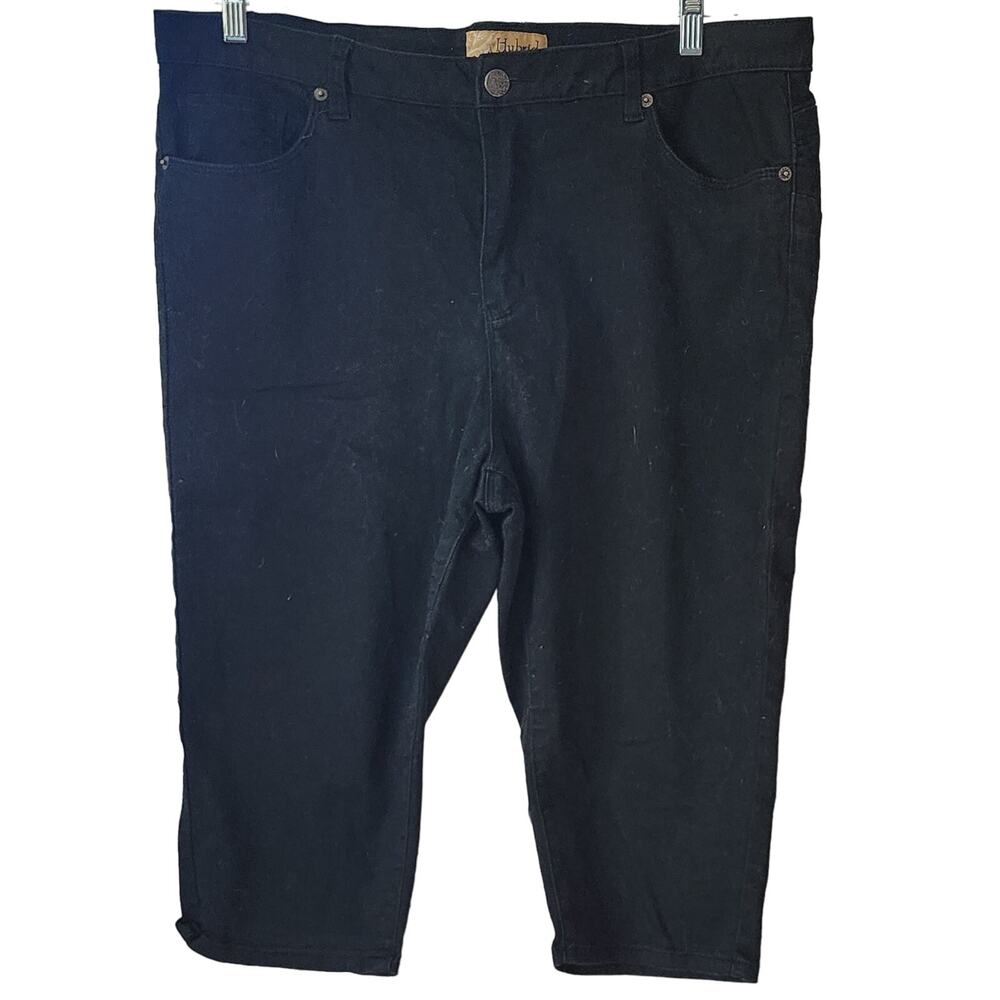 Hybrid butt lift lifter super stretch capri jeans plus size 20